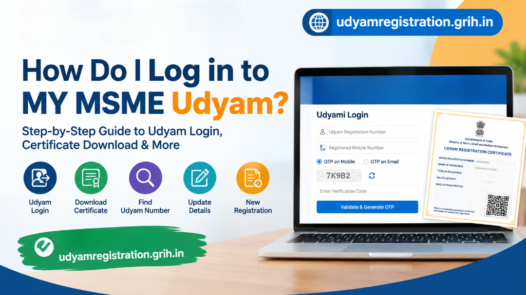 How Do I Log in to MY MSME Udyam? | Udyam Registration and Login